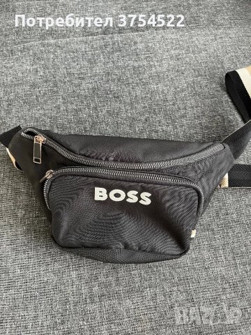 Чанта за кръст BOSS в черно Оригинална , снимка 1