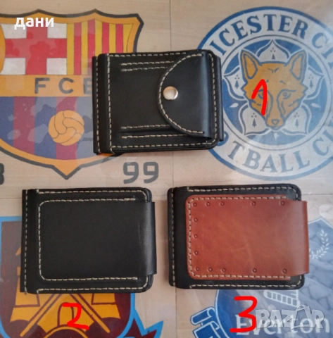 Clip wallet -  портфейл от естествена кожа , снимка 2 - Портфейли, портмонета - 52734540