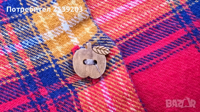 Детска карирана рокля 12-18 месеца, снимка 11 - Бебешки рокли - 52718068