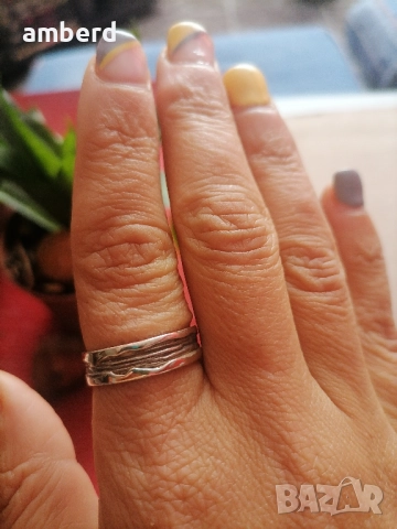 Сребърен пръстен модел R115, снимка 5 - Пръстени - 52139322