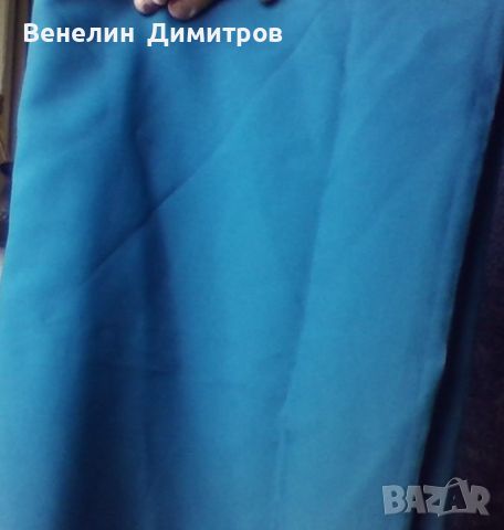 Коприна, цвят петрол, син,флорален мотив  , снимка 2 - Декорация за дома - 41967341