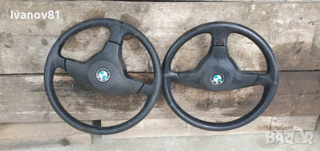 Трилъчев спортен волан с айрбег за бмв е36  волан бмв е36 bmw e36 steering wheel , снимка 2 - Части - 47074038