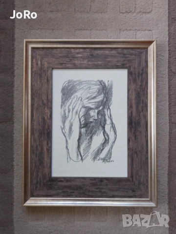 Проф. Светлин Русев " Време разделно" 2014 литография , снимка 3 - Картини - 53868836