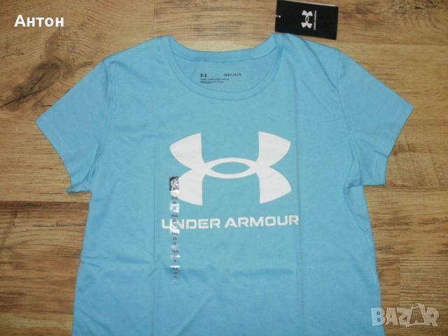 UNDER ARMOUR оригинална юношеска тениска за момиче 13/15г., снимка 2 - Детски тениски и потници - 45891945