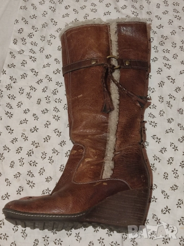 Кожени чанти Чанта тигров принт Колан тигров принт Сет чанта и колан тигров принт Кафява чанта велур, снимка 10 - Чанти - 52402482