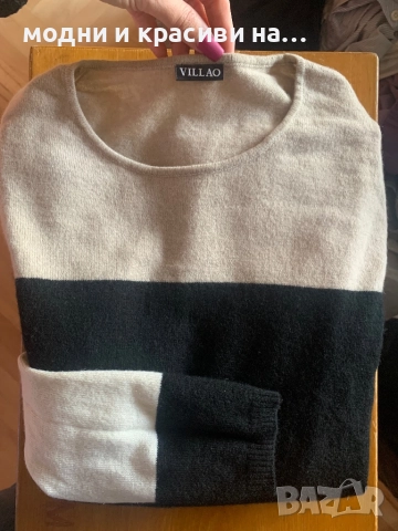 Дамски кашмирен пуловер Villao, размер М/L, снимка 6 - Блузи с дълъг ръкав и пуловери - 52677815