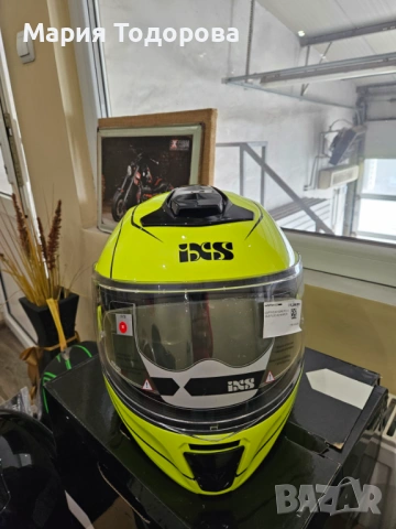 Каска iXS Flip Up, размер М, цена: 195€ модуларна, снимка 3 - Аксесоари и консумативи - 53538354