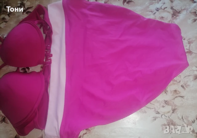 Нов Дамски Бански Костюм Циклама М , снимка 4 - Бански костюми - 50910203