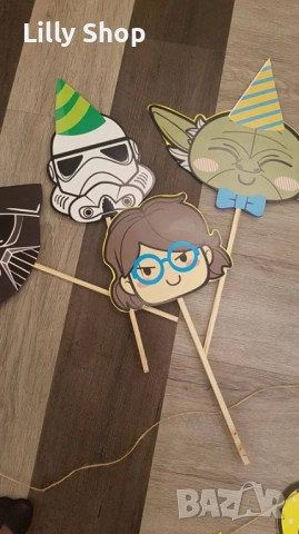 Покани, банер за рожден ден, Междузвездни войни  / Star Wars, снимка 18 - Покани - 53185144