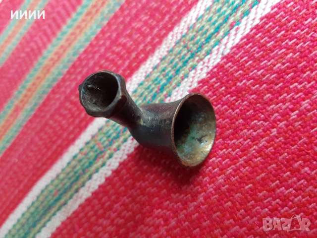 Османска бронзова лула 4, снимка 3 - Антикварни и старинни предмети - 52750351