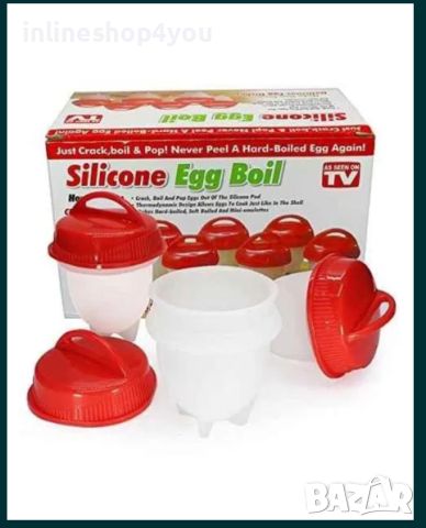 Варене на яйца без черупка – Silicone Egg Boil - 6 броя, снимка 4 - Уреди за готвене на пара - 45111059