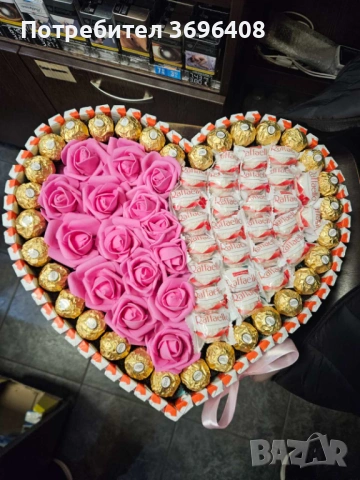 Букети от цветя и бомбони , снимка 2 - Надомна работа - 53967119