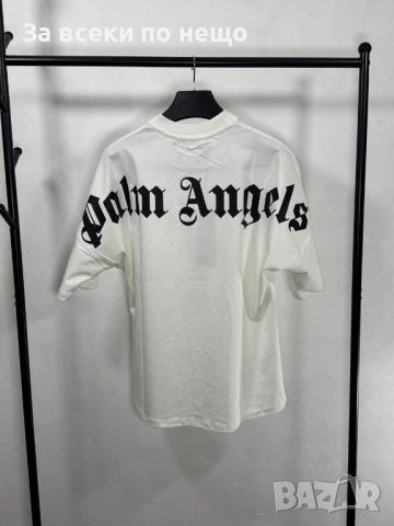 Palm Angels Мъжка Бяла Тениска👕Мъжка Блуза С Къс Ръкав Код V.B.46