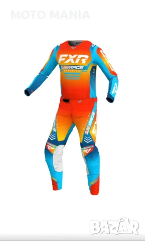 FXR REVO SUNRISE ORANGE BLUE MX KIT COMBO, снимка 1 - Други спортове - 48788722