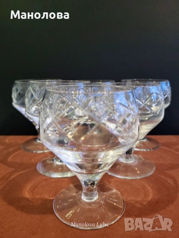Кристални чаши Стойко Иванов Пеев