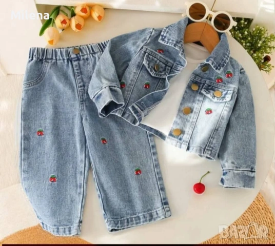 Дънков комплект за момиче