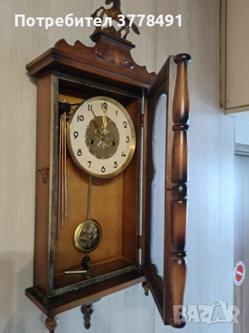 Красив, старинен часовник, снимка 5 - Стенни часовници - 53864898