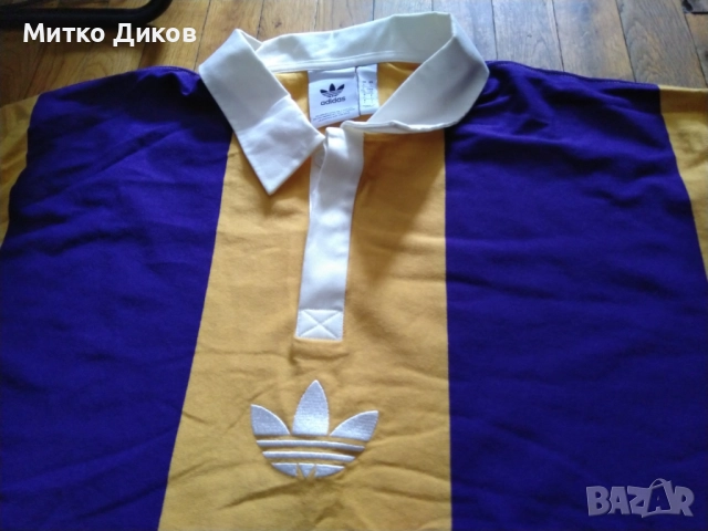 Адидас горно размер ХХЛ оранжево виолетово дълъг ръкав отличен, снимка 4 - Спортни дрехи, екипи - 51552800