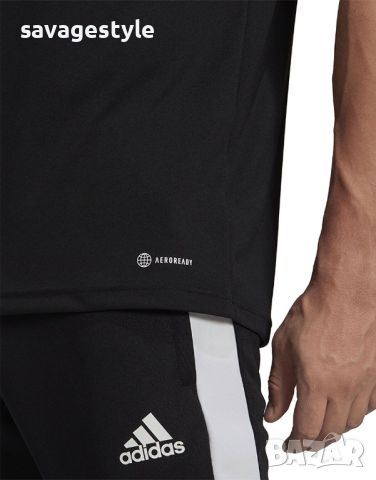 Мъжка тениска ADIDAS Tiro Essentials Football Tee Black, снимка 4 - Тениски - 45760274