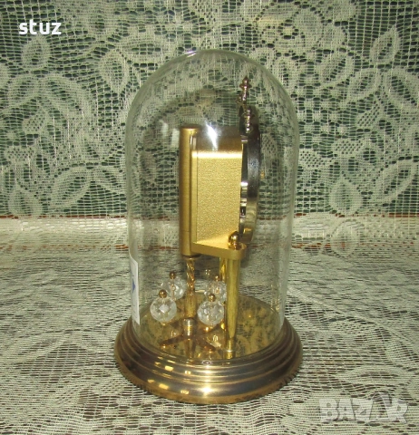 Настолен часовник Hermle с въртящи се кристални сфери, снимка 5 - Антикварни и старинни предмети - 54211045