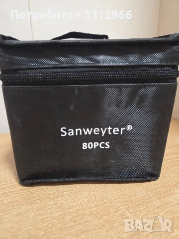 Комплект от 80 маркери с алкохолна основа с две страни и калъф за съхранение - , снимка 3 - Рисуване и оцветяване - 54180730