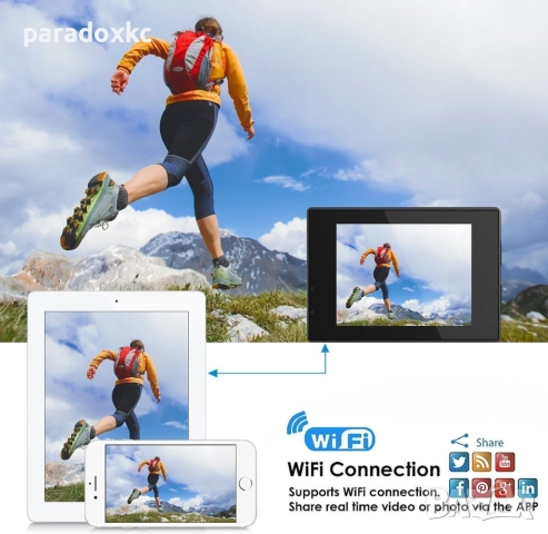 Екшън Камера SOOCOO C30R 4K WiFi, снимка 5 - Камери - 52369673