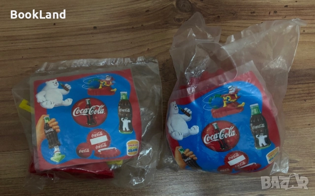 2 винтидж неразопаковани играчки на Coca Cola Burger King , снимка 2 - Колекции - 52358391
