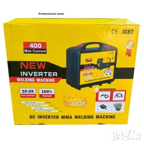 Инверторен Електрожен 400А с Дисплей и Куфар + Подаръци, снимка 4 - Други инструменти - 50564901