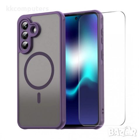 ENKAY HAT PRINCE Магнитен Калъф за Samsung Galaxy A37 5G - PC+TPU, Матов, 9H стъкло, 4 цвята, снимка 3 - Калъфи, кейсове - 54053568