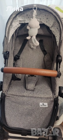 LORELLI Premium Комбинирана количка 3в1 CRYSTA GREY , снимка 7 - Детски колички - 54155562