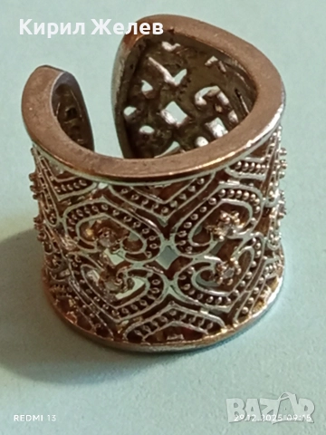 Сребърен пръстен ДАНТЕЛА от който струй светлина и снежно изящество 51828, снимка 6 - Пръстени - 52925121