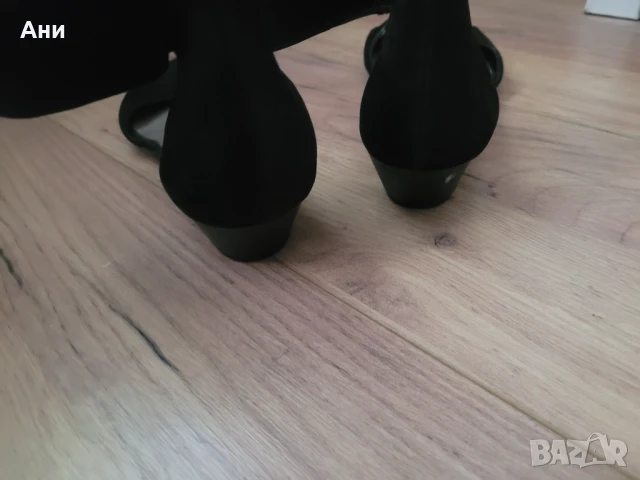 Велурени сандали Gabor 39 номер, снимка 5 - Сандали - 50956330