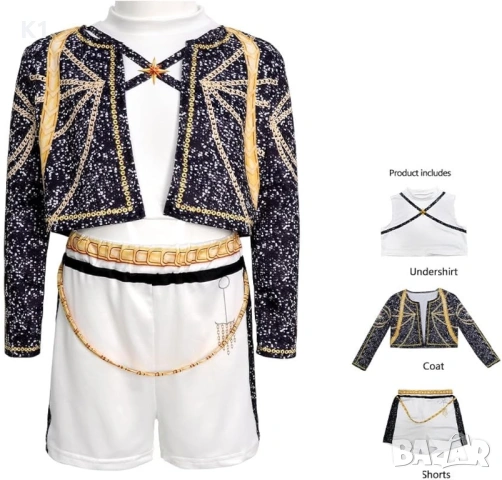 Детски костюм на Руми K-POP Demon hunters, Rumi costum Ловци на Демони от 3 части, снимка 3 - Кукли - 53208553