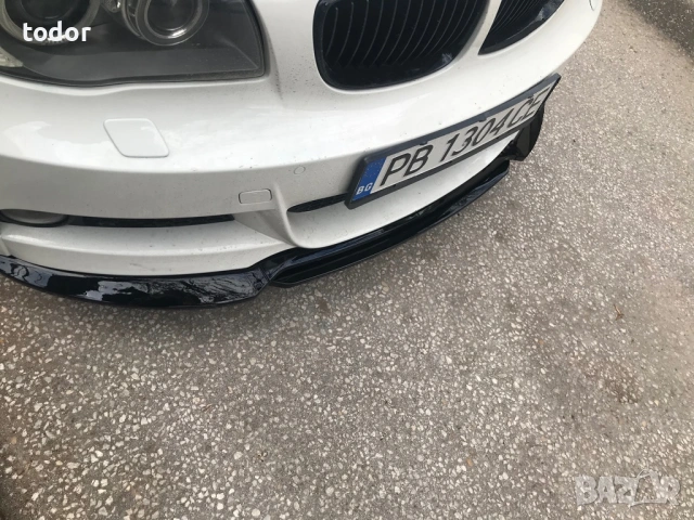 BMW 1серия преден лип спойлер за М броня, снимка 2 - Аксесоари и консумативи - 53118352