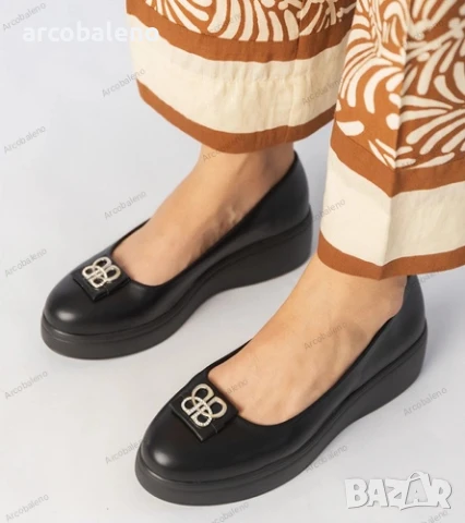 Дамски обувки на платформа с циркониева декорация Patos, 2цвята , снимка 2 - Дамски ежедневни обувки - 51251885