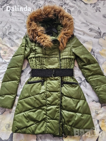 Елегантно зимно яке с естествен пух , снимка 4 - Якета - 53146841