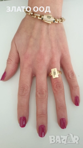 Златни гривни тип Monaco  14К, снимка 2 - Гривни - 47454468