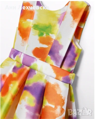 Детска разкроена рокля Abel and Lula за момиче с принт , снимка 5 - Детски рокли и поли - 50963362