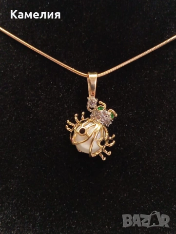 Златна висулка с брилианти , снимка 5 - Колиета, медальони, синджири - 54108330