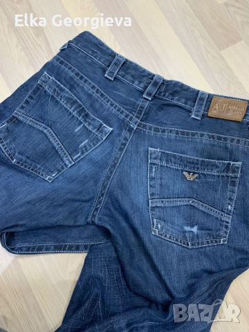 Оригинални мъжки дънки Armani Jeans , снимка 6 - Дънки - 45026044