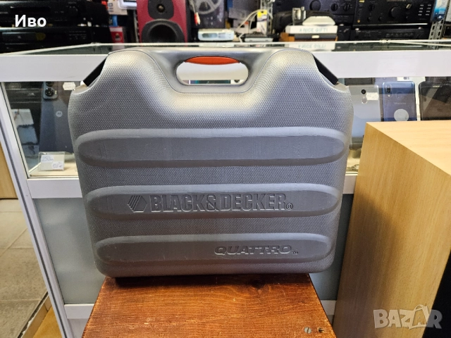 Бормашина, винтоверт, шлайф и зеге Black & Decker VP2000 Пълен комплект, работи отлично. Използван е, снимка 13 - Бормашини - 52452218