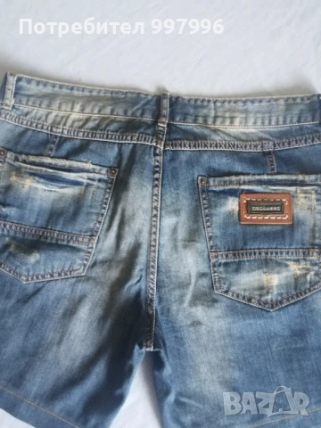 къси дънки- DSQUARED- унисекс XL размер, снимка 3 - Къси панталони и бермуди - 50990457