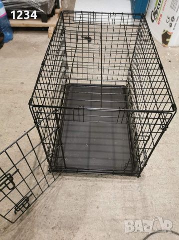 НОВА метална сгъваема клетка за куче 78x49x54см за транспорт и стационар, снимка 5 - За кучета - 45227538