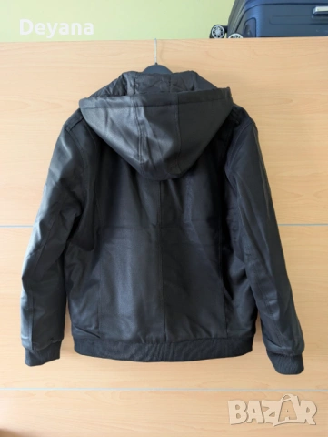 Чисто ново кожено яке David Outwear - Black Marziano L, снимка 4 - Якета - 53532238