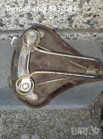 Стара кожена седалка, снимка 4 - Други ценни предмети - 52577509