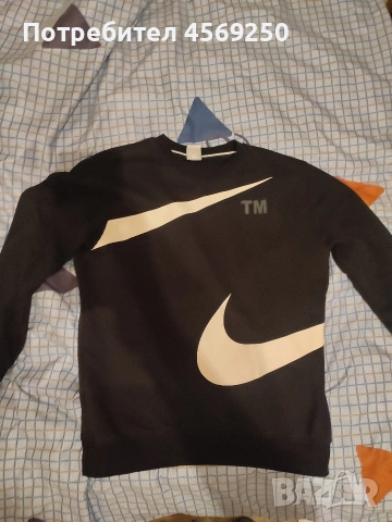 Мъжка черна блуза Nike TM - без забележки 