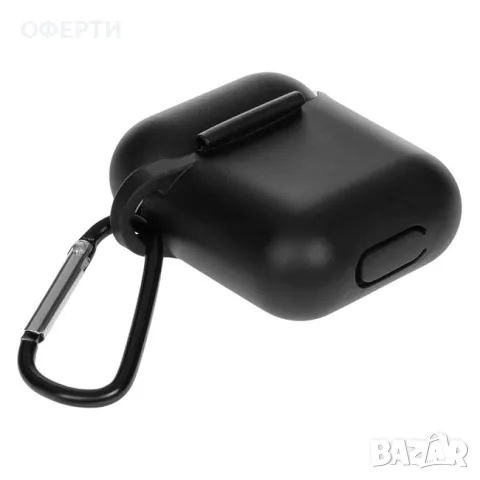 Калъф за Airpods черен с метална щипка арт No226883, снимка 3 - Друга електроника - 47021027