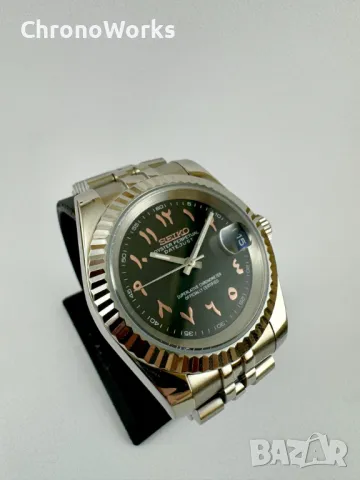 Часовник Seiko Datejust Mod Arabic Dial 39мм, снимка 1 - Мъжки - 47171513