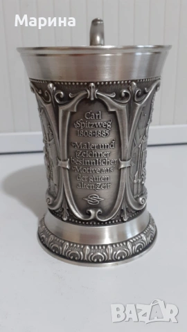 Чаша от калай 200 мл,  Antik*Vintage #103, снимка 4 - Антикварни и старинни предмети - 53393479