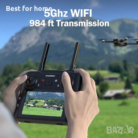 K600 GPS дрон с камера, дистанционно управление с UHD екран, снимка 2 - Дронове и аксесоари - 53911855